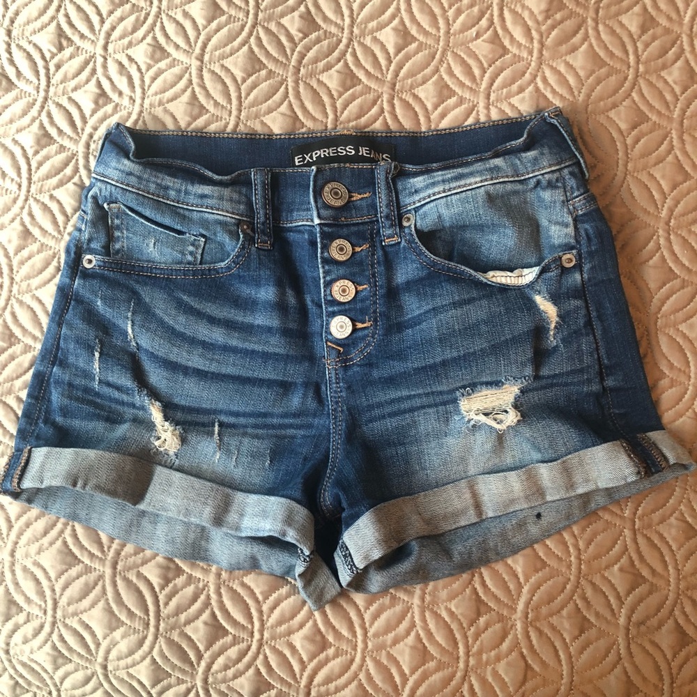 Express jean shorts